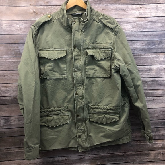 Eddie Bauer Military Style Jacket Army 